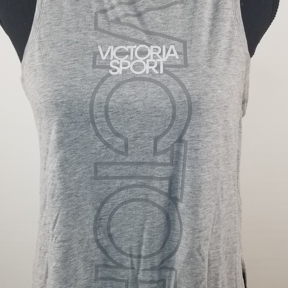 Victoria Sport Grey Gym Muscle Tee - Picture 2 of 5
